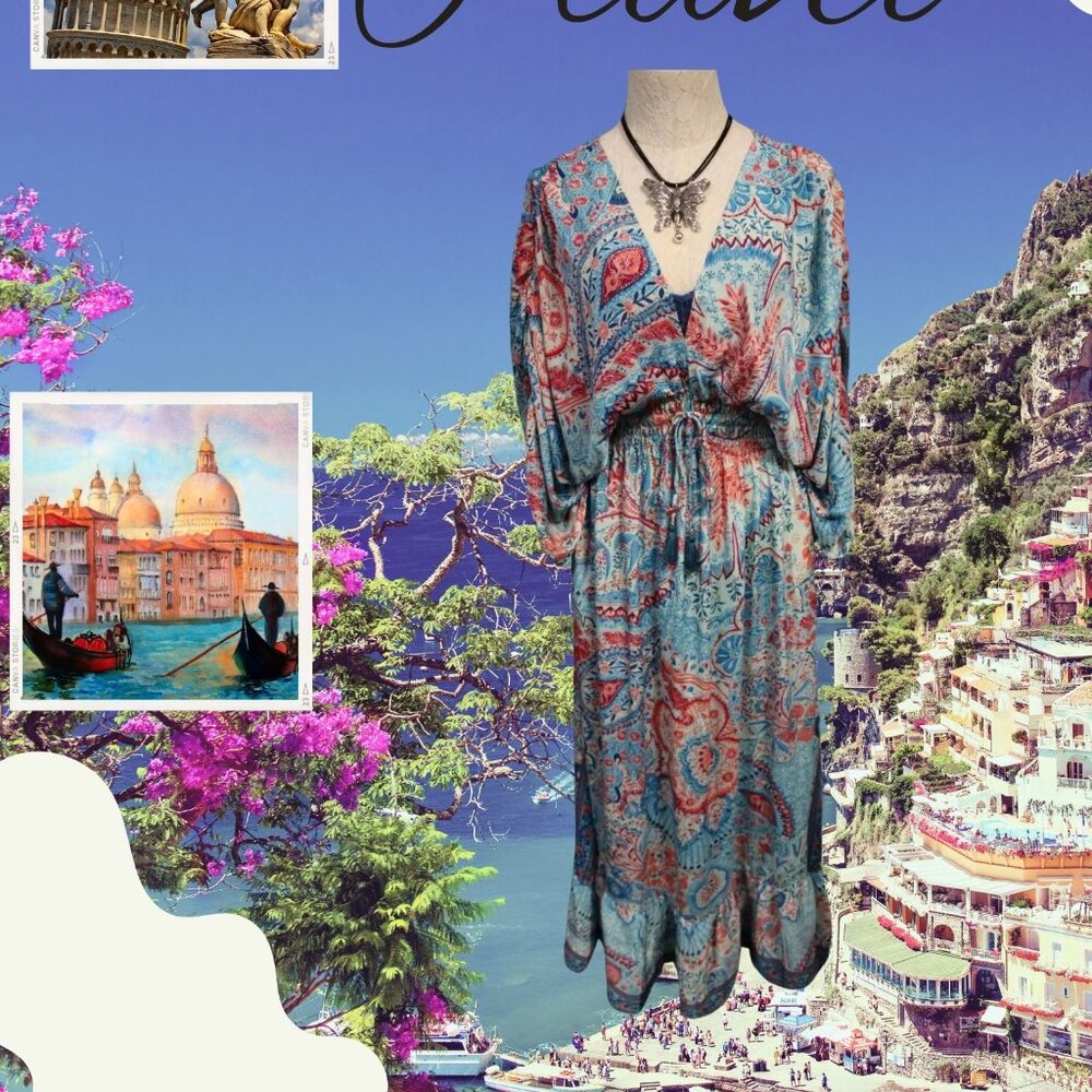 Bohemian Paisley Long Dress